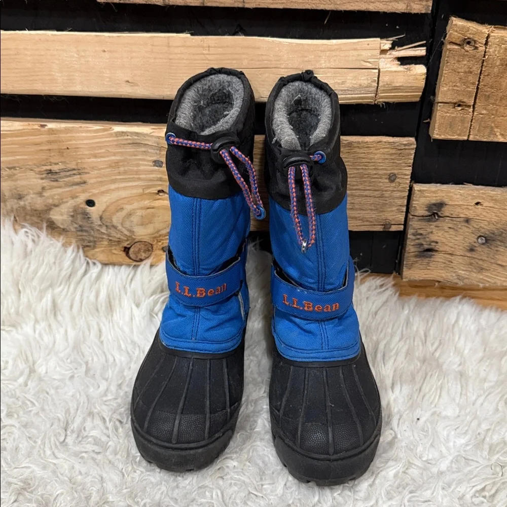 L.L.Bean Kids' Northwoods Boots in royal‎ blue and black Size 10